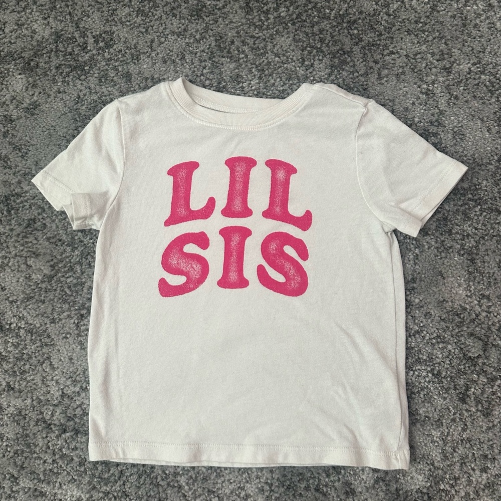Old Navy Pink and White Short Sleeve Tee